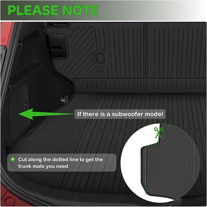 Floor Mats for 2026 Toyota RAV4 Hybrid (Not for PHEV) Upgrade Trunk Mat with Backrest Mat All Weather TPE Floor Liners Fit for Toyota RAV4 Anti-Slip Full Set Car Accessories