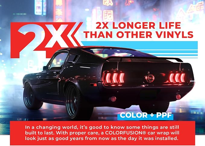 ColorFusion PPF by VViViD, Gloss Storm Grey Dry Apply PPF Vinyl Car Wrap Roll 10ft x 5ft
