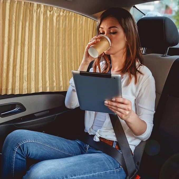 ZATOOTO Magnetic Car Window Covers for Privacy Baby Sun Shades | Strong magnets for easy install on steel frames. Measure windows and test fit first—best on metal frames.