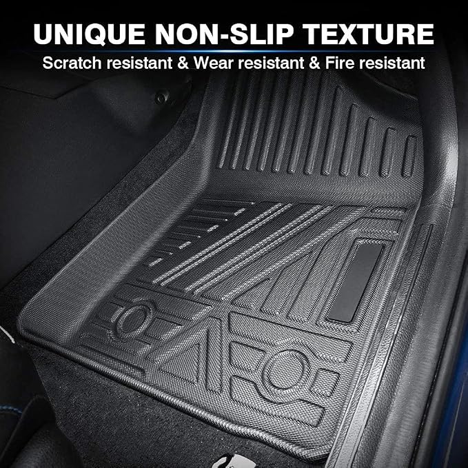 KUST Floor Mats for Kia Sportage 2018-2022 All Weather Car Mats Carpet Floor Liners 1st & 2nd Row Liner Black Non-Slip (Not for 2023 Sportage)