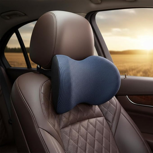 Really Cushiony Car Headrest Pillow, Car Pillow for Driving Seat with Adjustable Strap, Breathable Removable Cover & Ergonomic Design - Softness Office Travel Car Neck Pillow(Purple, 1PC) | Neck Support with Adjustable Strap, Breathable Removable Cover...