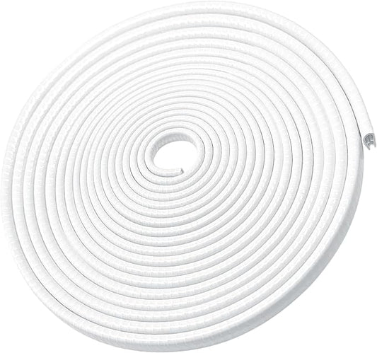 MYFAMIREA 66Ft(20.2M) Long Car Door Edge Guards, U Shape Edge Trim Rubber Seal Protector Car Door Protection Anti-Collision Rubber Clips Easy to Cut No Need Adhesive Fit for Most Vehicles| White