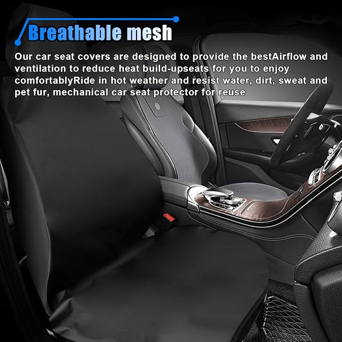 BDZMC Car Seat Cover Protector, Stain Resistant Car Front Seat Covers, Waterproof Car Seat Cover After Gym, Sweat Swimming, Car Seat Towel Covers for Cars, Trucks, SUVs (1PCS)