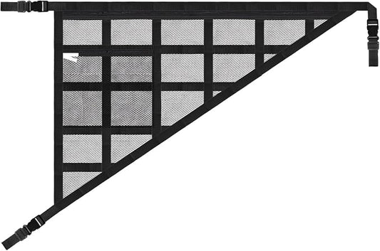 Car Ceiling Cargo Net for SUV & Van, Black, 1 Count | Overhead Storage Organizer, 3 Handles, Dual Layer Roof Rack, Fits Ford F150/Jeep/CRV/RAV4, Camping & Road Trip Gear