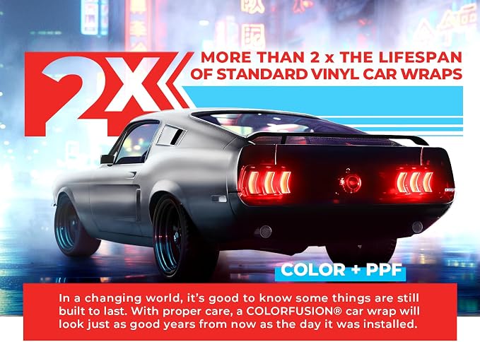 ColorFusion PPF by VViViD, Satin Pearl White Dry Apply PPF Vinyl Car Wrap Roll 60ft x 5ft