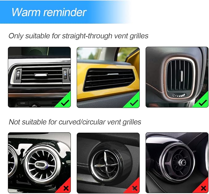 10 PCS Most Car Air Vent Outlet Trim,Bling, Rhinestone Air Conditioner Decoration Strip, Universal Bendable,Interior Accessories (Pink)