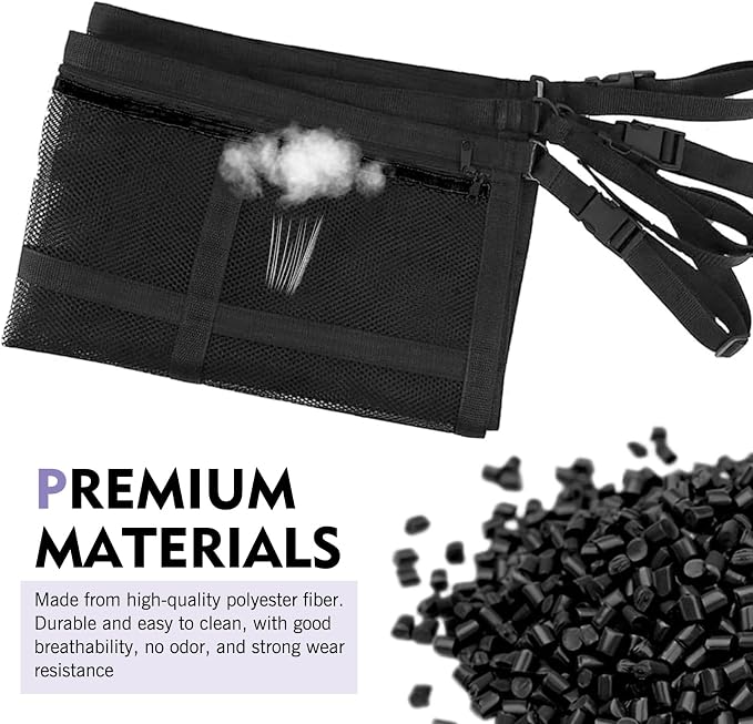 Car Ceiling Cargo Net, 31.5" x 21.7" Adjustable Buckle Heavy Duty Car Roof Storage, Double Layer Mesh Interior Organizer with Zipper, Universal for Cars, SUVs, Trucks