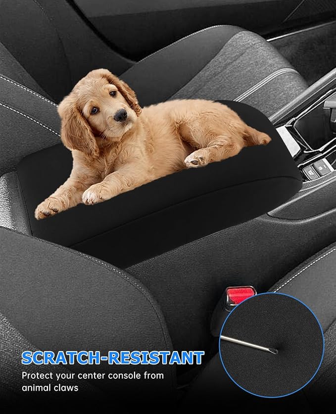 INTGET Car Center Console Armrest Cover for 2025 Honda Accord Accessories 2023 2024 Leather Arm Rest Box Lid Middle Console Seat Cover Protector(Neoprene,2023+)
