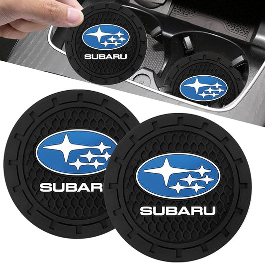 Car Cup Holder Coaster for Subaru Series Cupholder Coaster Interior Accessories 2.75in 2Pack