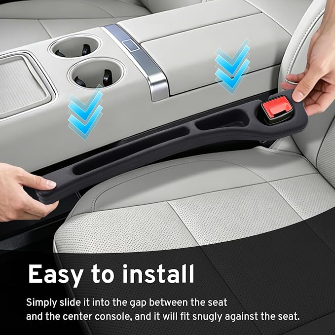 Car Seat Gap Filler Organizer for Honda CRV HRV Pilot Odyssey, 2 Pack | 2027 2026 2025 2024-2000, Plug With Storage Slot Strip, No-Drop Seat Side Gap, Phone Holder