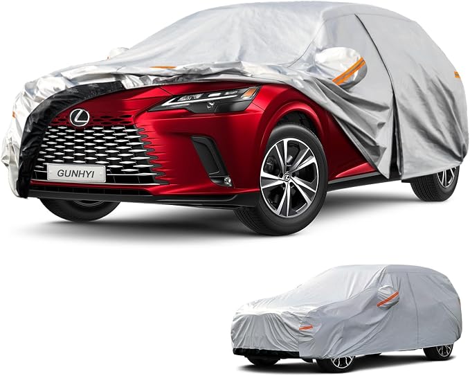 GUNHYI 6 Layers SUV Car Cover Custom Fit Lexus RX350 (2015-2026) Waterproof All Weather, Heavy Duty Outdoor Snow Sun Rain Uv Protection (Ships from US Warehouse, Delivery 3-8 Days)