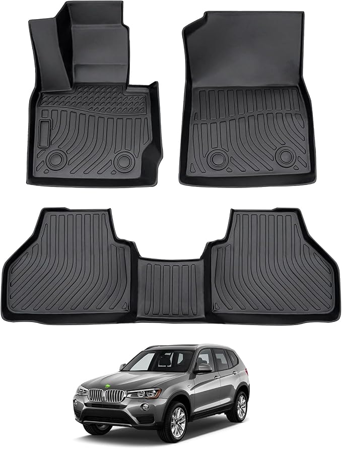 Cartist Compatible with Floor Mats BMW X3 F25 2011-2017 All Weather Floor Mat Carpet Protection TPE Odorless Heavy Duty Floor Liners