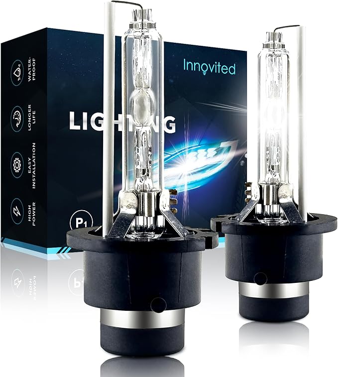 Innovited D4S Xenon HID Headlight Bulbs 5000K Pure White High Low Beam 66440 42402 42402WX Replacement Bulb - Pack of 2