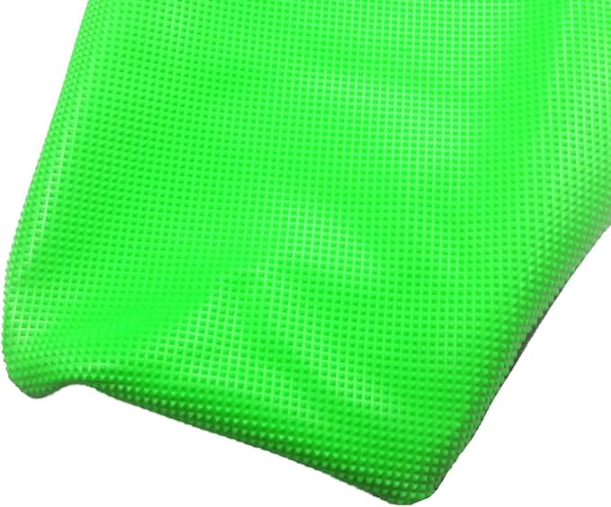 Motorcycle Universal Seat Cover non-slip thick 3D particles suitable Rubber Striped Grip Gripper Soft For CRF WR WRF RMZ YZF SXF EXC EXC XC SX CR KLX 250 Dirt Pit Bike Motocross (Orange) (Green)