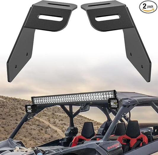 Nilight Light Bar Mounting Brackets for 42-45 Inch LED Bars UTV Roof Upper Windshield Compatible with Can-am Maverick X3 MAX All Models 2017 2018 2019 2020 2021 2022 2023 2024