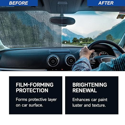Nano Ceramic Coating for Cars, Quick Coat Restore Spray for Car Detailing | High Gloss Mirror Shine, UV & Scratch Protection, Easy Application No Residue, Long-Lasting Polish Restore (2pcs)