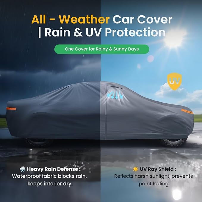 Waterproof 8-Series Gran Coupe(2018-2026) Car Cover with Breathable Vents, [Upgrade] Premium Covers with Cotton Liner and Zipper Door, Sun Rain Snow Dust Uv Protection.(Gift with Towel)