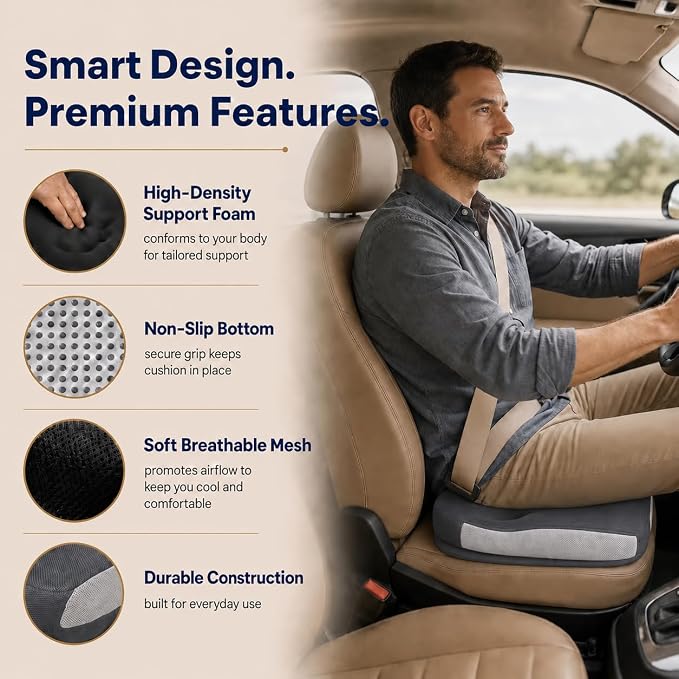 Seat Cushions for Office Chairs Wheelchair Cushion for Long Sitting Back Pain，Memory Foam Seat Car Computer Desk Chair Cushion，Coccyx Cushion for Tailbone Pain Relief Cushion Office Chair Butt Pillow | Suitable for prolonged sitting, relieves tailbone ...
