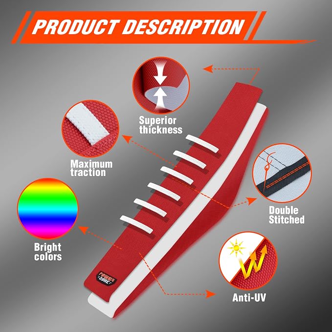 Dirt Bike Seat Cover - White Stripe Universial Seat Cover for Dirt Bike - Motorcycle Motorcross Enduro Seat Covers (Red)