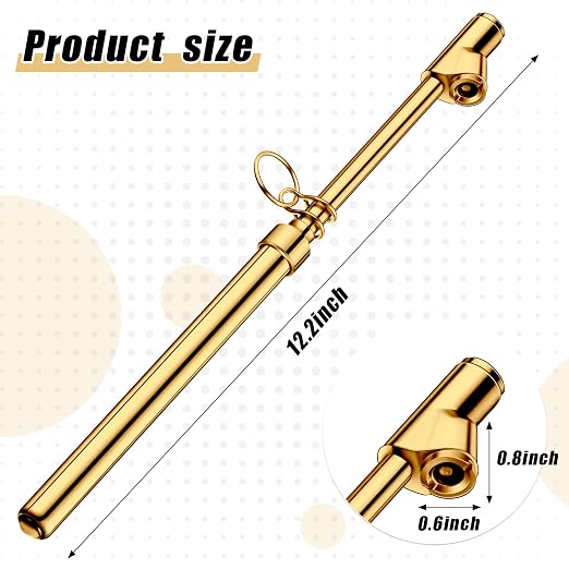 Tallew 20 Pack Dual Head Tire Pressure Gauge Heavy Duty Air Pressure Tire Gauge for Auto Truck Car RV Van Gage Range 10-150PSI, 1-10Bar (Gold)
