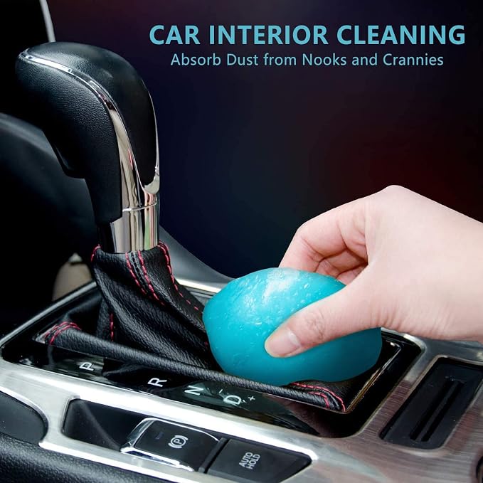 TICARVE Car Cleaning Gel for Car Keyboard Electronics Home Office 100g Bag | High Adhesion Dust Removal, Reusable, Leaves No Residue, Safe for Most Surfaces, Multi-scenario Cleaner, Lavender-scented