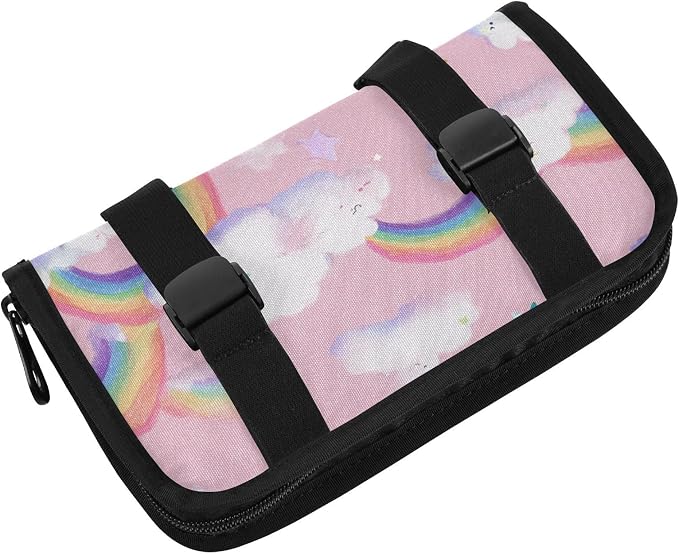 Pink Stars Rainbows Car Tissue Holder Durable Napkin Holder Hanging Tissue Holders Case Car Tissues Bag for Sun Visor Seat Back Universal Auto