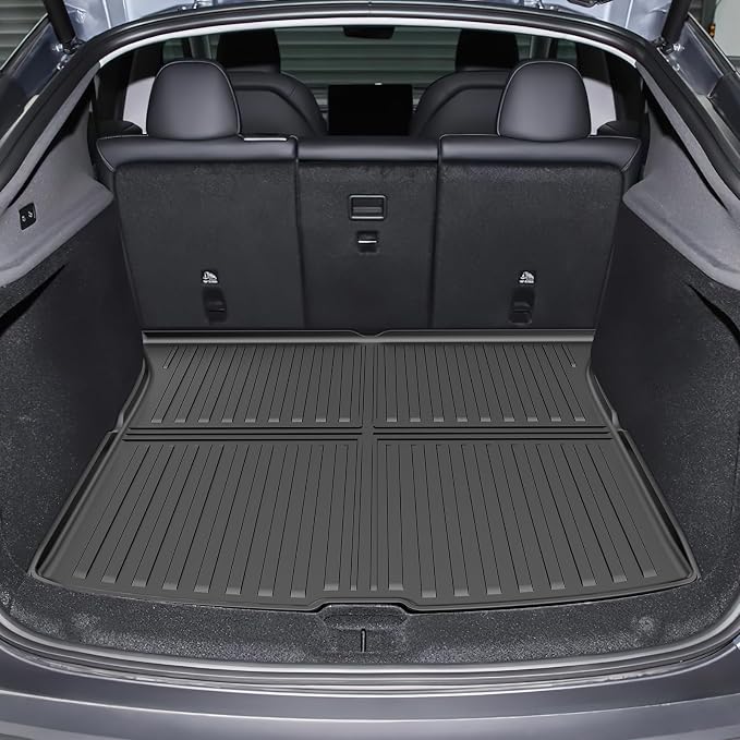 Pawtein 6-Piece TPE Floor Mats Compatible with 2025-2026 Model Y Juniper | Flexible, waterproof, stain-proof, anti-slip, easy-clean interior liners
