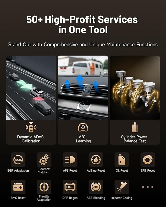 TOPDON ONE Bidirectional Scan Tool, 10.1" OBD2 Scanner with J2534 Pass-Thru and ECU Coding, Over 50 Resets, Topology Mapping Car Diagnostic Tool for Dealer-Level Technicians