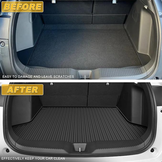 Original Cargo Liner Fit for Honda HR-V AWD 2016-2022 | All Weather Protection Heavy Duty Trunk Liner, Anti-Slip Waterproof TPE Rubber HRV Cargo Car Liner