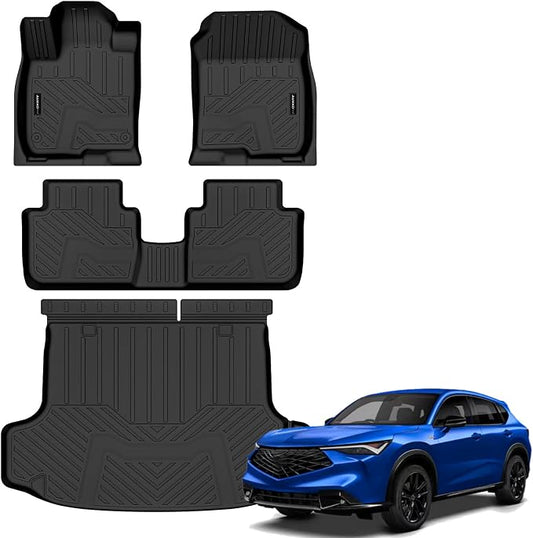 Auxko All Weather Floor Mats Cargo Mat for 2026 2025 Acura ADX TPE Liners Accessories Guard Odorless Anti-Slip Floor Liners & Trunk Liner for 2026 2025 Acura ADX