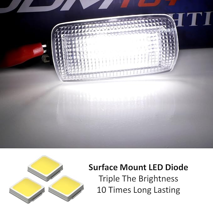 iJDMTOY Full LED Side Door Courtesy Light Assy Compatible With Lexus IS ES GS LS RX GX LX; Compatible With Toyota Avalon Sienna Venza Camry Prius 4Runner, Powered by 18-SMD Xenon White LED