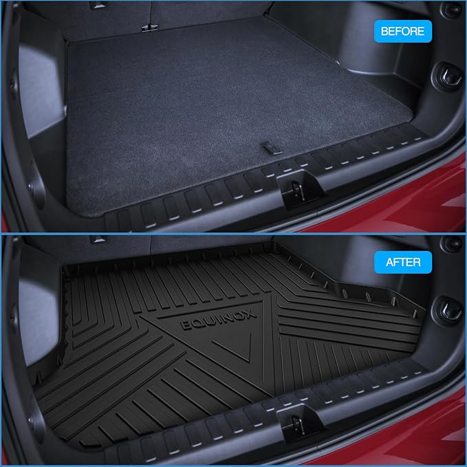Nilight Cargo Mats for Chevy Equinox GMC Terrain 2018-2024 | for Equinox GMC TerrainAll 2018 2019 2020 2021 2022 2024 Weather Protection Heavy Duty Cargo Liners