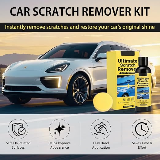 Scratch Remover, Scratch Car Scratch Remover Kit, Quick Fix Removal Paste for Deep Scratches, All Paint Colors Polishing Kit 3.53oz