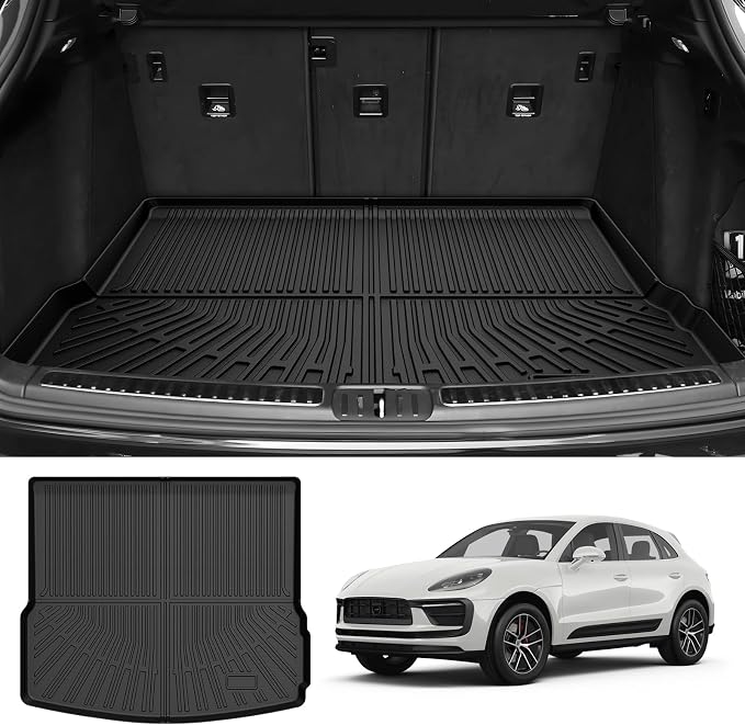 Macan Cargo mat - Trunk Mat for Porsche Macan 2014-2026, All Weather Trunk Mat for Macan Accessories, Heavy Duty Rubber Mats, Car Accessories