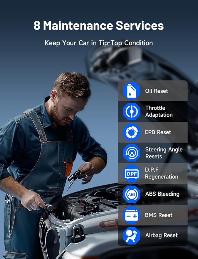 TOPDON TopScan Lite OBD2 Scanner Bluetooth, Bi-Directional All System Diagnostic Tool with AI Assistant, 8 Resets, Repair Guides, Performance Test, FCA AutoAuth & CAN-FD for iOS Android