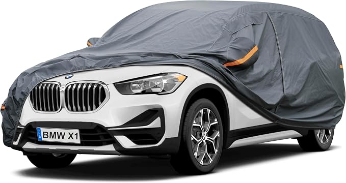 GUNHYI Premium Car Cover Custom Fit BMW X1 (2009-2026), 16 Layers Heavy Duty Car Cover Waterproof All Weather with Zipper Door for Sun Rain Snow Dust Uv Protection