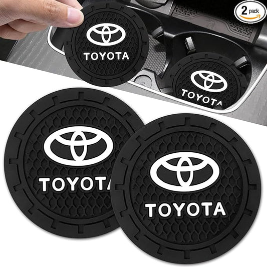 Car Cup Holder Coaster for Toyota RAV4 Highlander Cupholder Coaster Interior Accessories 2.75in 2Pieces Black