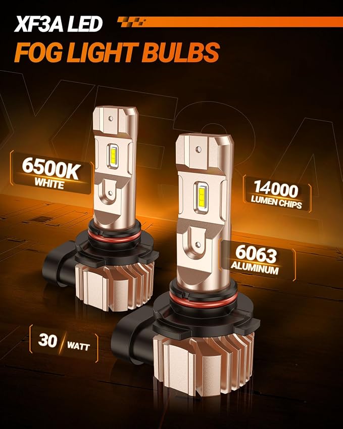 SEALIGHT H10 9145 LED Fog Light Bulbs, 14000LM 600% Brightness 9140 9145 Fog Lights LED Bulbs, Superior Heat Dissipation, DRL Replacement for Cars, Pack of 2