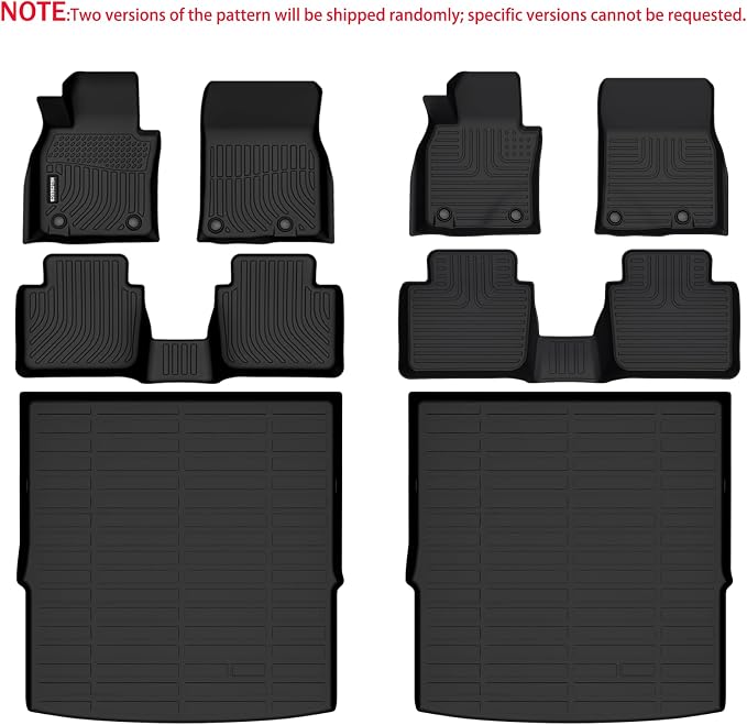 KELCSEECS Floor Mats & Cargo Liner for 2023-2026 Mazda CX-50 (Not for Hybrid), All Weather Protection TPE Floor Liners Front & Rear Row Full Set Accessories Black