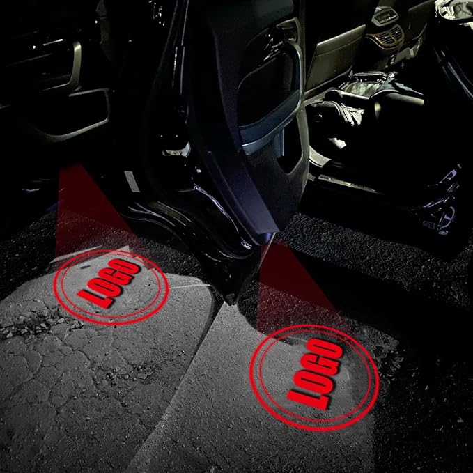 4 Pack Car Led Door Light Logo Projector Compatible with RLX/MDX/ZDX/TLX/TL/RDX Series, HD Welcome Lights Never Fade Door Light LED Puddle Light (Red White)