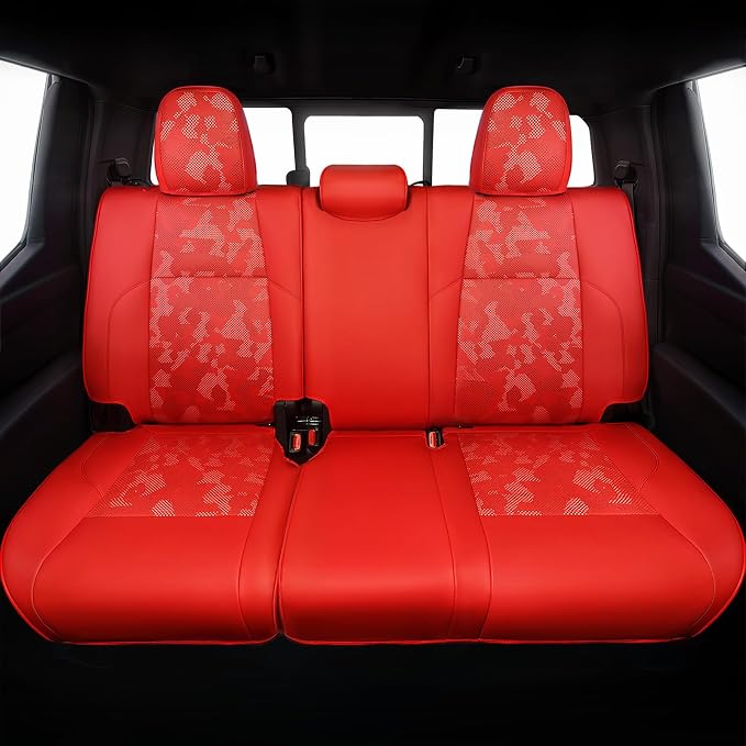 Leather Seat Covers Custom Fit for Tacoma Gen 4th (2024-2026) Double Cab | Custom Fit for SR, SR5, TRD PreRunner, TRD Sport, TRD Off-Road, Limited, Trailhunter - Fully Covered - Fit Like a Glove