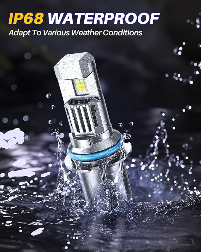 AUTOONE 9004 Bulb, 10 Times Brighter 9004 HB1 Bulb, 3 Min Quick Install, 20 Years Lifespan, No Flicker