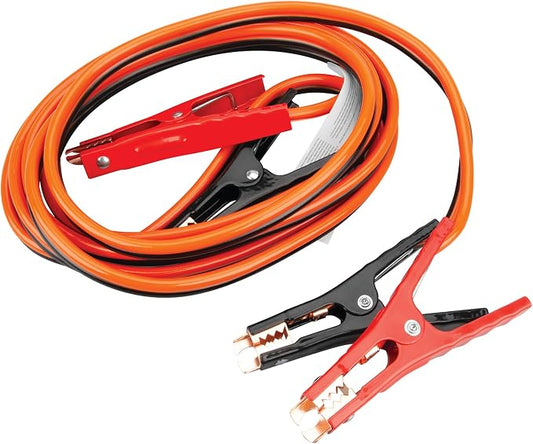 Performance Tool W1668 6GA 16 ft. Battery Jumper Cables - Rubber-Coated 100% Copper Cables, Color-Coded Alligator Jaws, Heavy Duty
