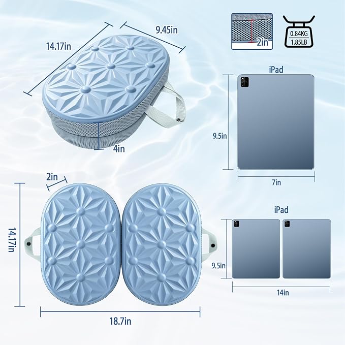 Cooling Gel Enhanced Memory Foam Seat Cushion, Desk Chair Seat Cushion, Office Chair Cushions, Foldable Portable, Back Sciatica Coccyx Tailbone Pain Relief, Driving Car Airplane Wheelchair Bleachers