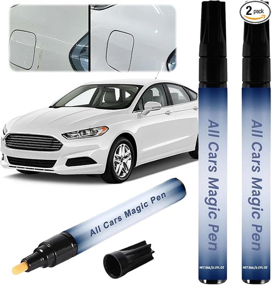 Magic Car Scratch Remover Pen – Quick & Easy Paint Repair for All Vehicles, Fix Scratches, Chips & Scuffs Instantly, Waterproof & UV Resistant Touch-Up Pen, Fits All Car Colors, Long-Lasting Shine (2)