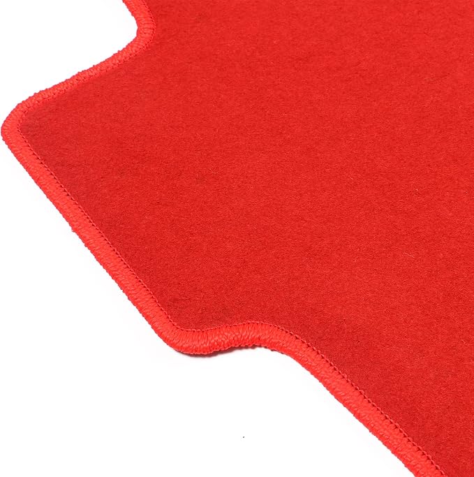 Fit 2006-2011 Honda Civic Floor Mat Nylon Red | IKON MOTORSPORTS, Factory Fitment Front & Rear Car Floor Mats Liner Carpets Replacement 3PC