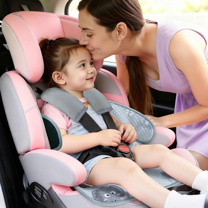 Piddle Pad Waterproof Car Seat Protector for Potty Training – Flat, Padding-Free Machine Washable Seat Cover for Spills & Potty Accidents – for Car Seat, High Chair -Grey