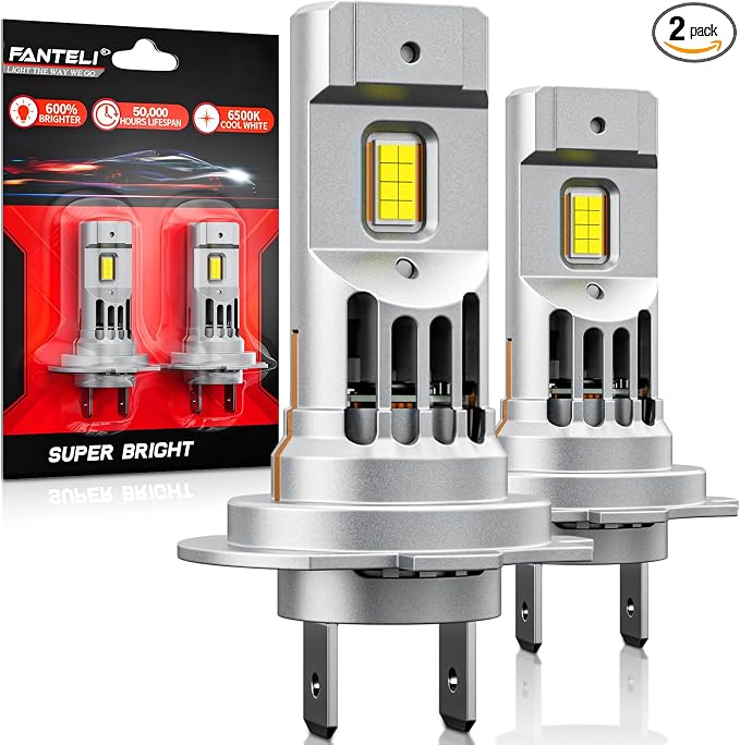 Latest 𝖧𝟩 Bulbs, 90,000LM 6500K White Super Bright, 1:1 Halogen Size, 6500K Cool White, No Adapter Required, Easy Install Non-Polarity Off Road Lights, Pack of 2