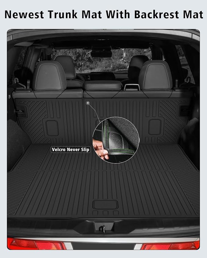 Floor Mats Custom for Subaru Outback 2026 | All Weather TPE Rubber Floor Liners, Cargo Liner, Backrest Mat Full Set for Outback Accessories, Black