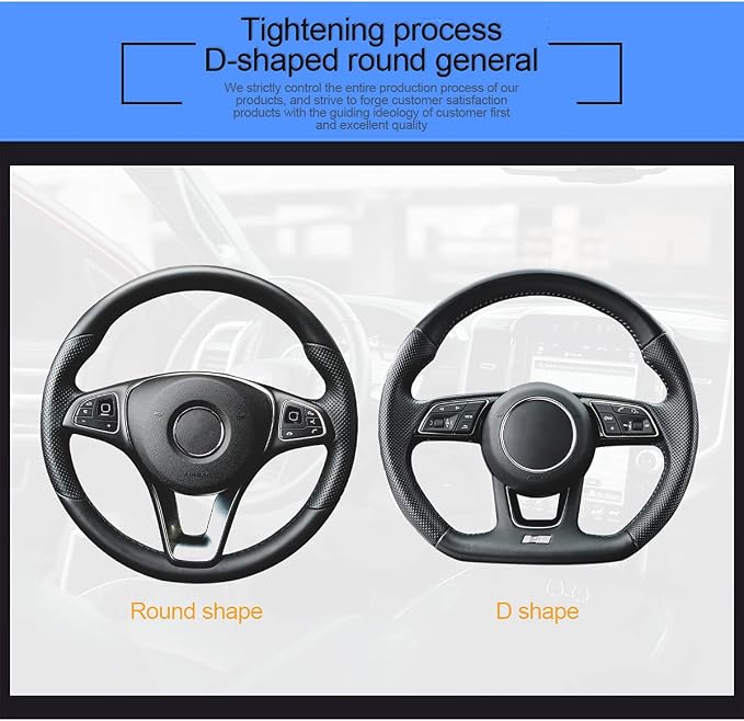 LoyaForba Car Steering Wheel Cover, Universal 14.5-15 Inch, Soft Anti-Slip Neoprene Protector for Steering Wheel, Breathable Odorless and Elastic Stretch, Car Accessory for SUV, Van, Truck (Orange)
